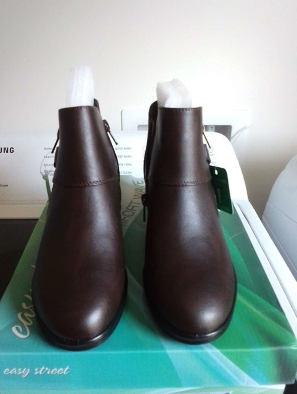 Easy Street Women’s Brown Low Ankle Boots